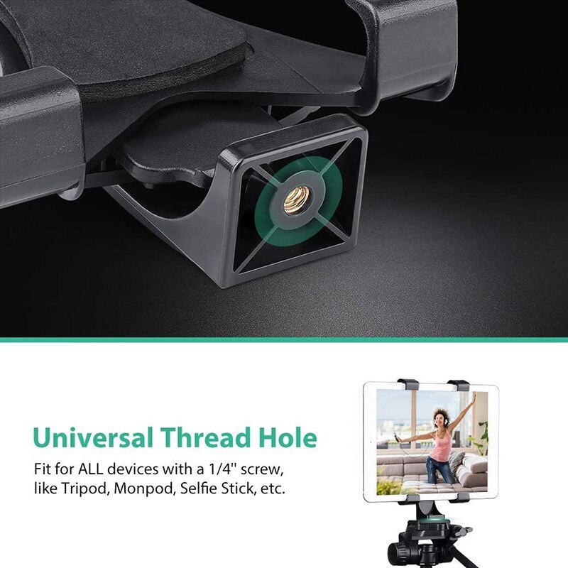 Tripod Horizontal and Vertical Clamp Fixed Enlarge Universal Bracket Rotating Tripod Mount Tablet Computer Clamp Adapter