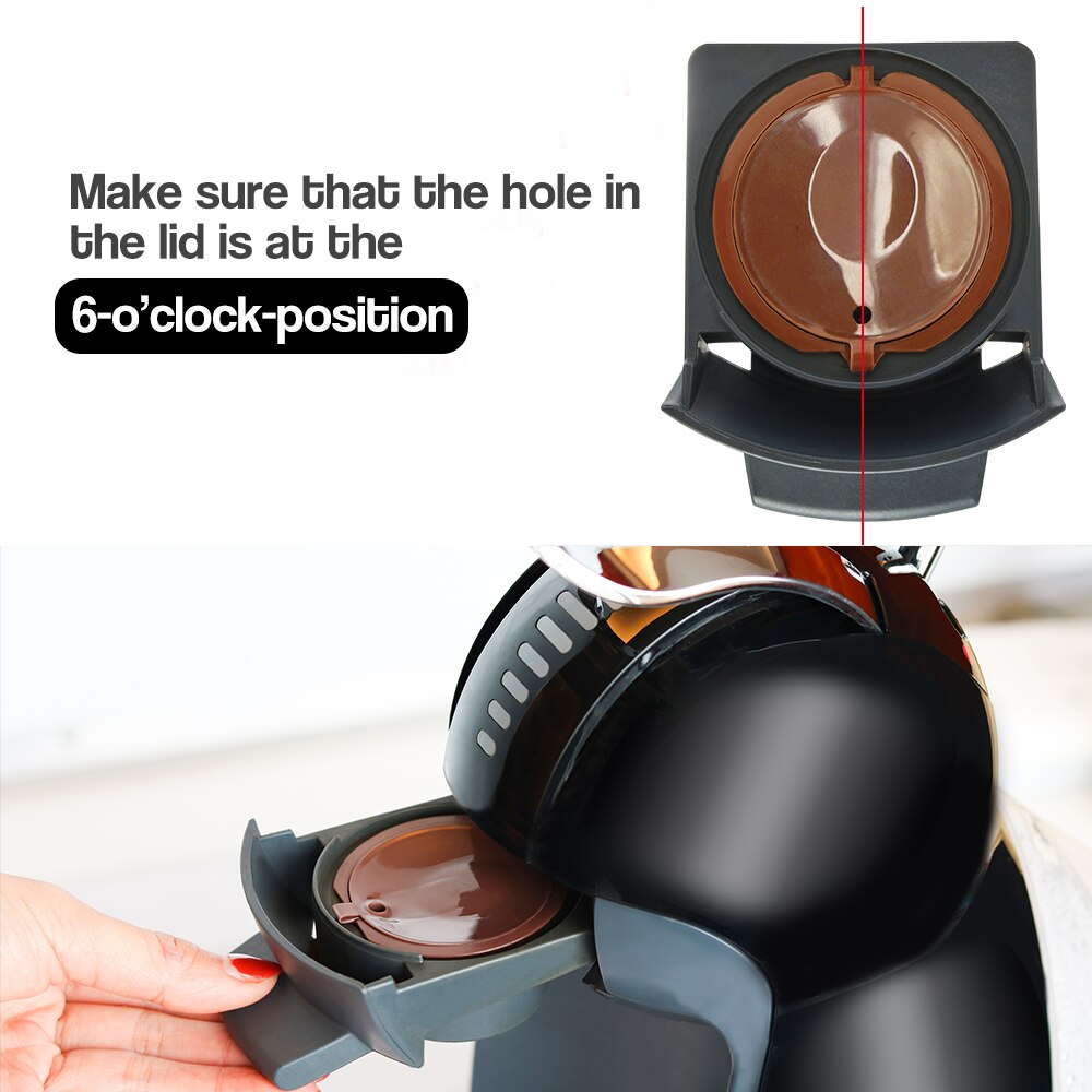 Icafilas-filtro de cápsula de café con Crema para Dolce Gusto, cestas reutilizables rellenables para taza de café, actualización de 3. ª para cafetera Dolce Gusto