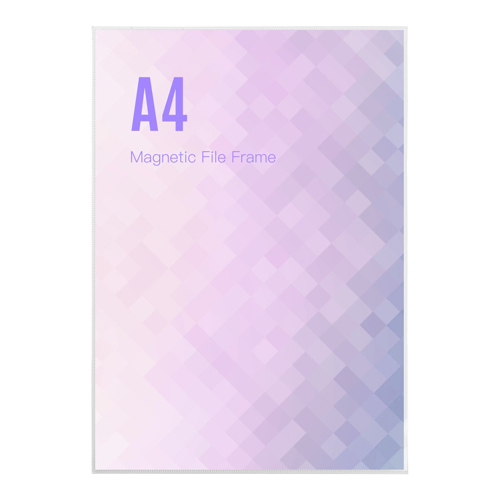 A4 Document Sign Holder Pocket Magnetic File Pouch PVC Poster Picture Notice Display Frame for Whiteboard Fridge Cabinet