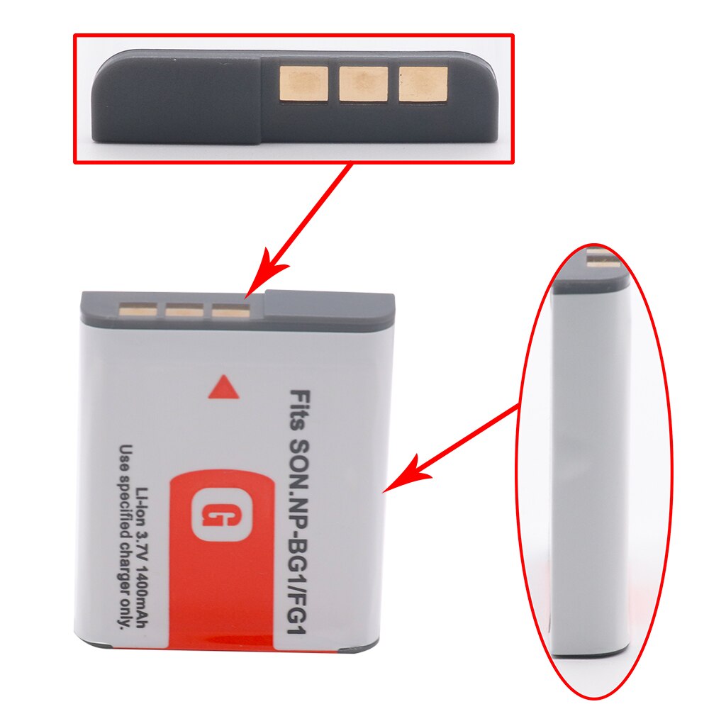 1400 mah np -bg1 np-fg1 npbg 1 npfg 1 oppladbart li-ion digitalkamera batteri til sony dsc  h3 h5 h7 w70 w80 wx1 np bg1 fg1