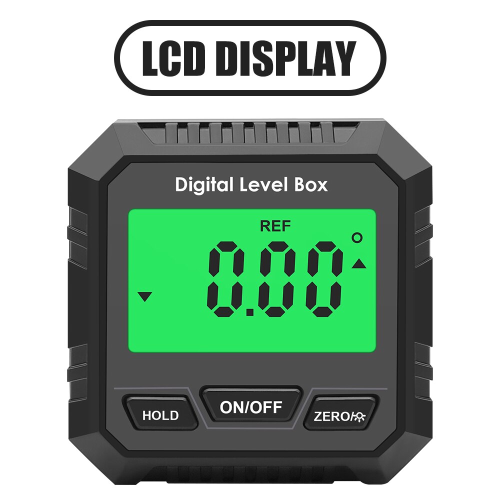 Mini Digital Level Angle Finder Gauge 360° Measure Digital Inclinometer with Magnetic Base Electronic Universal Bevel Protractor: Red