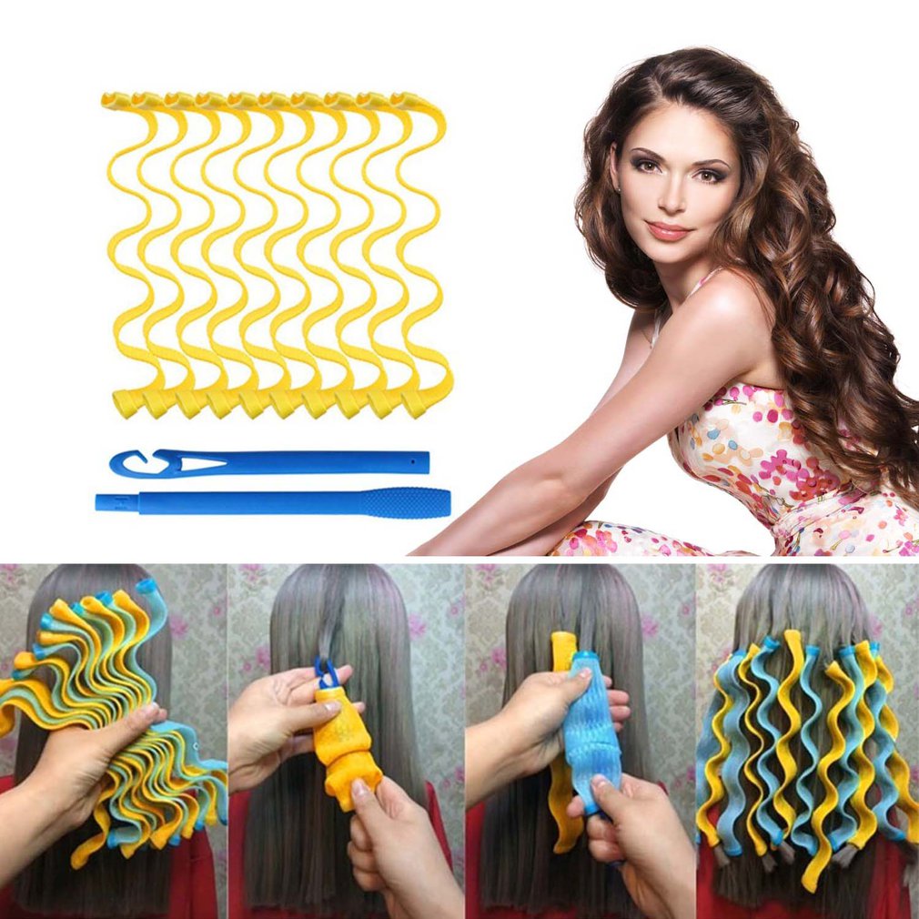 Rizadores de pelo mágicos para salón de belleza, rizadores de pelo suaves, herramienta de estilismo de cabello rizado de gran tamaño, DIY