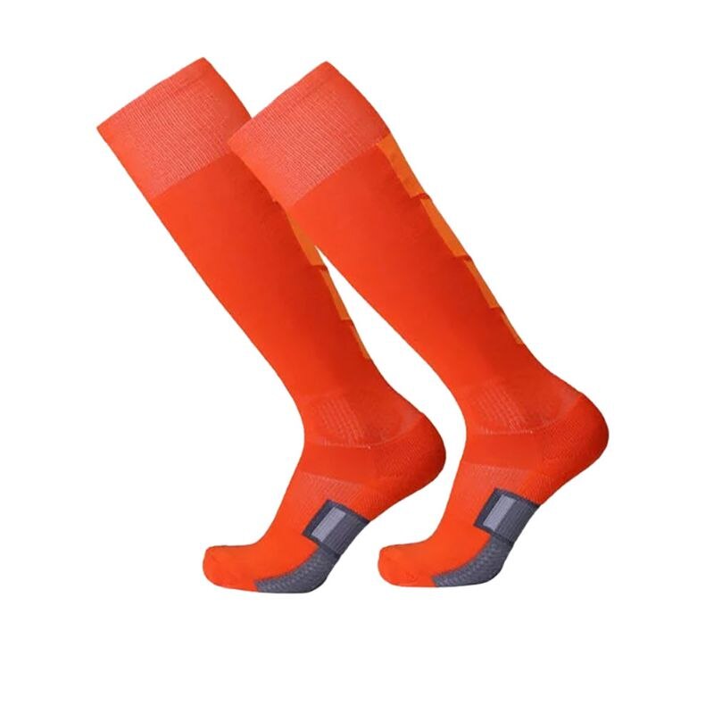 Sport Men Leg Compression Stretch Stockings Comfortable Relief Socks Football Soccer Plain Long Socks Cotton Over Knee High Sock: O