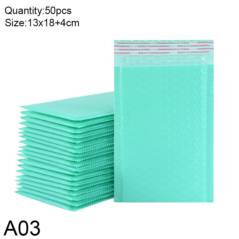 50pcs Bubble Mailers Padded Envelopes Bags Blue Purple Self-Seal Packaging Business Supplies Bubble Padding Bags: Olive