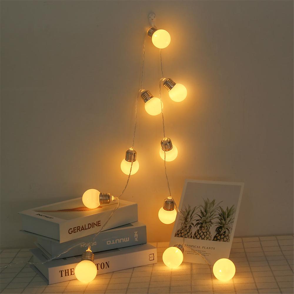 Bryllup dekoration lys kæde kugle led snor belysning usb lampe pære lys snor vandtæt udendørs jule led snor