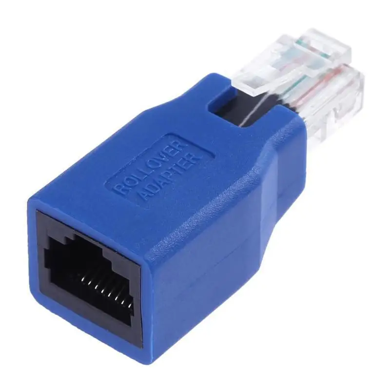RJ45 Male To Female CAT6 Connector Lan Ethernet Network Extension Adapter Replacement for Routers/Hubs/Network RJ45 Connections: Blue