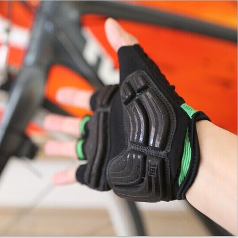 Guanti da ciclismo Pro team, guante de ciclismo de medio dedo, rojo, blanco, para motocicleta, MTB, Guantes de bicicleta de carretera, Unisex, guantes de deporte de bicicleta