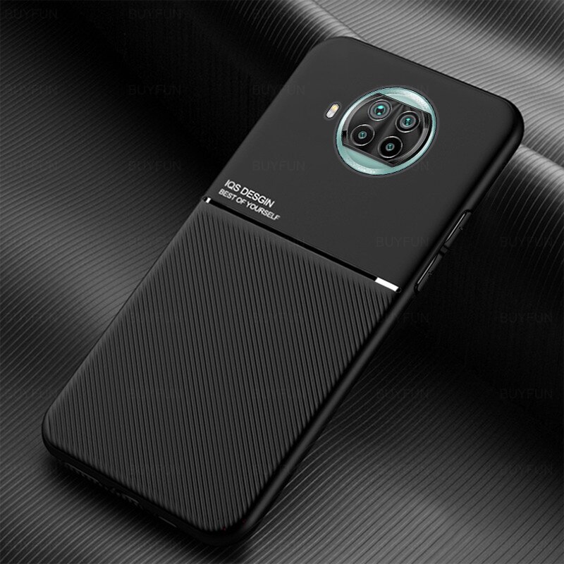 Funda protectora de silicona mate con textura de cuero para xiaomi mi10t lite, carcasa a prueba de golpes para xiaomi mi 10t lite 10tlite t10 light 5g: baodan888 / black