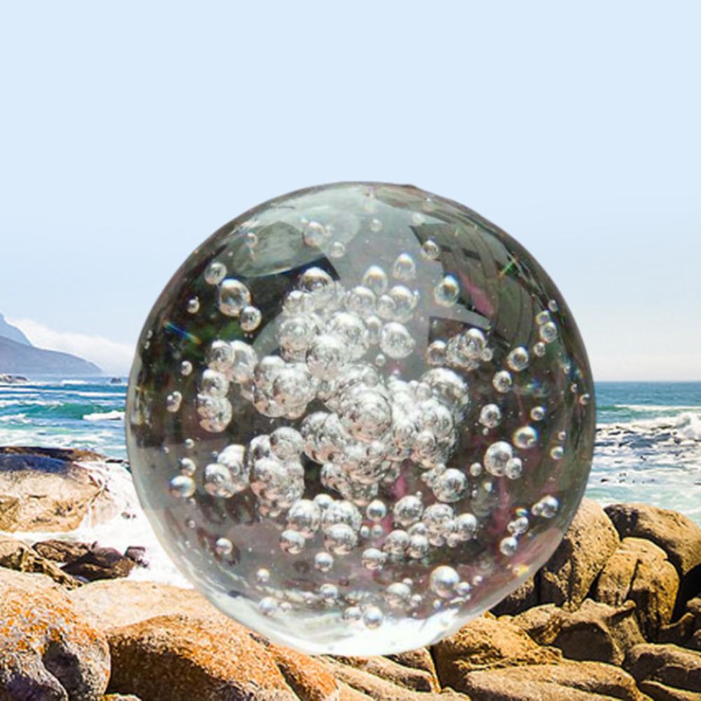 Transparent Glass Crystal Ball 30/40/80/100mm Sphere Photography Photo Shooting Props Lens Clear Round Artificial Ball Decor