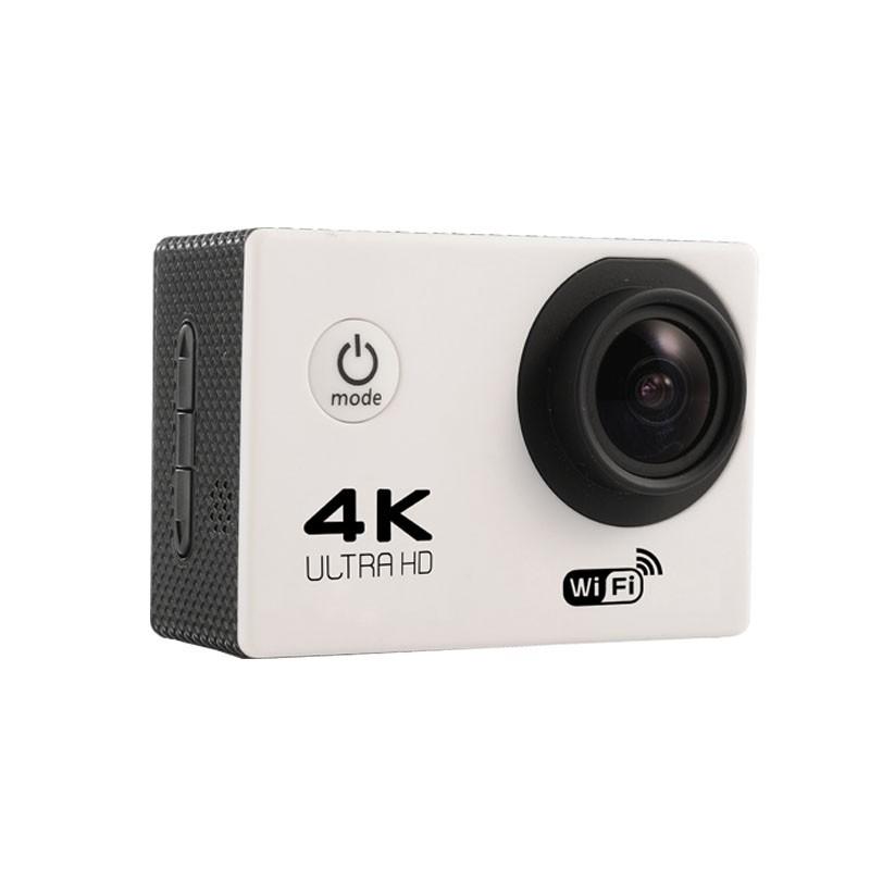 Câmera do esporte ultra hd 4k/30fps wifi 2.0 170 ° subaquática impermeável dvr câmera de vídeo ao ar livre mergulho bicicleta filmadora: WHITE