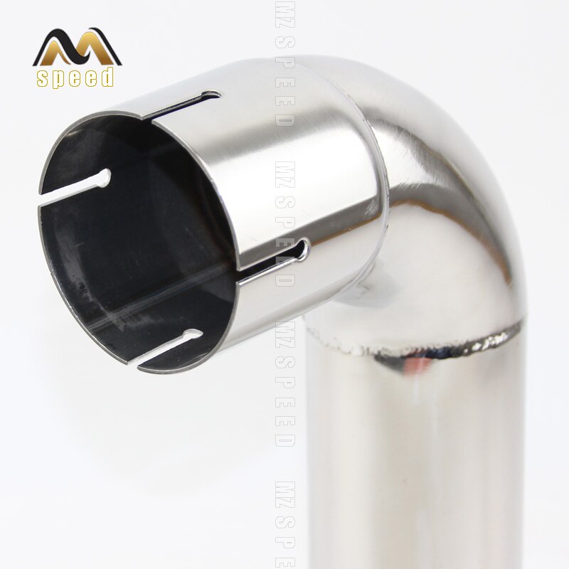 Tube silencieux d&#39;échappement 90 degrés, 54mm 66mm 73mm 76mm, en acier inoxydable 304, matériel de soudage