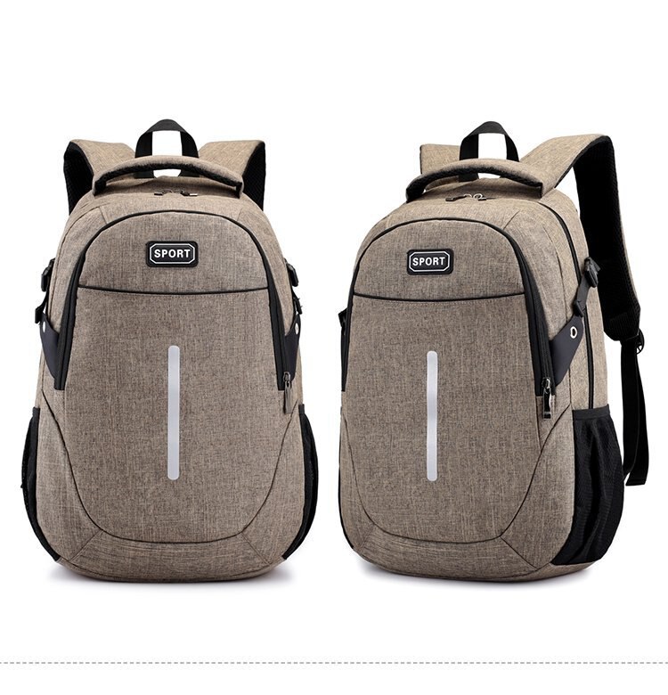 Chuwanglin Toevallige Mannelijke Rugzak Mannen Schooltassen Grote Capaciteit Laptop Rugzakken Unisex Mochila Feminina Rugzak F51401: Khaki