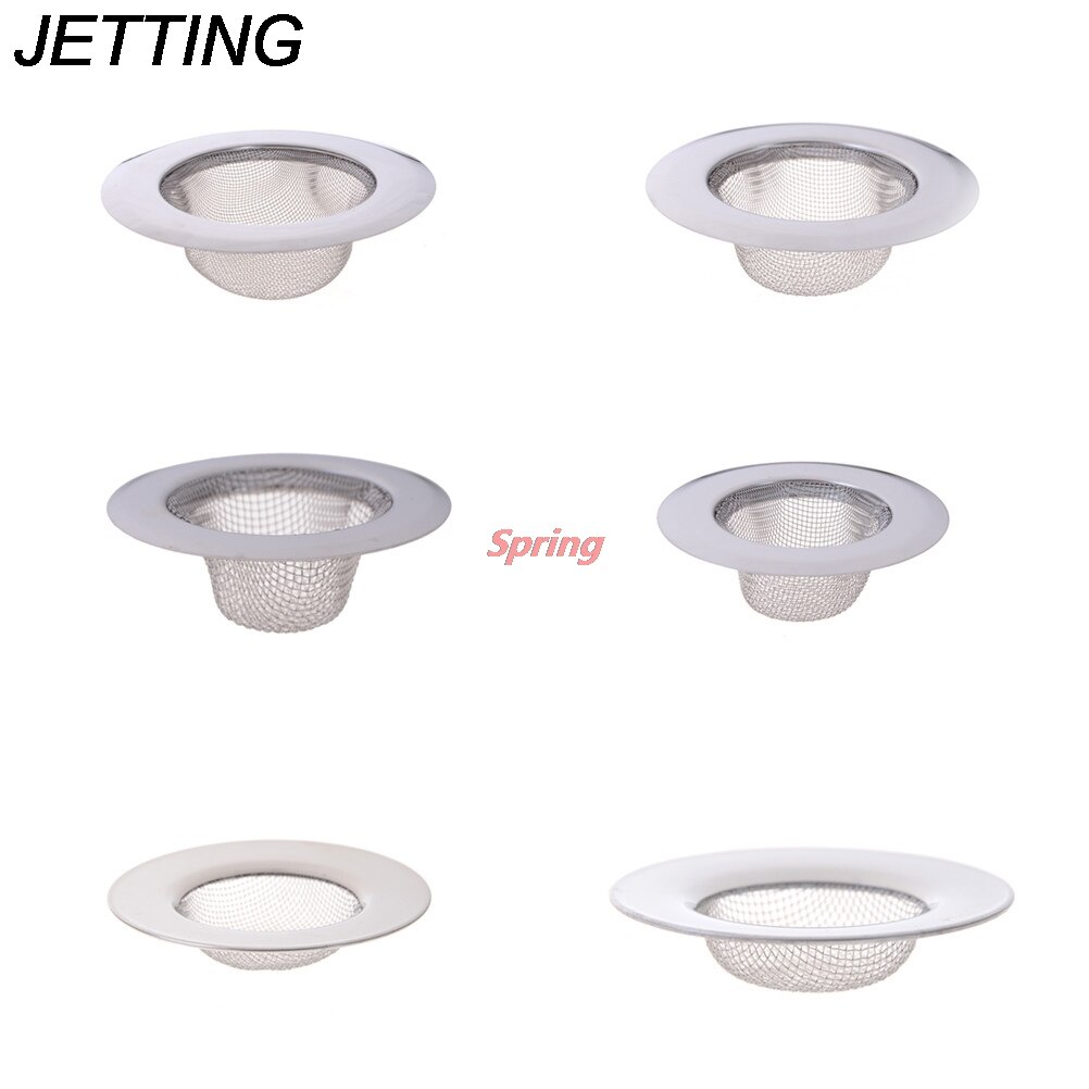 Rvs Filter Ronde Afvoerputje Aanrecht Filter Riool Afvoer Haar Vergieten & Theepot Filter Badkamer Wastafel