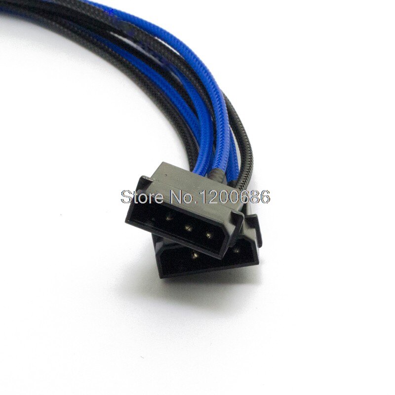 8-Pin PCIe a 2x Molex Cable de alimentación arnés de alambre doble 4pin Tarjeta de la transferencia 8pin de alimentación de cable de alambre arnés
