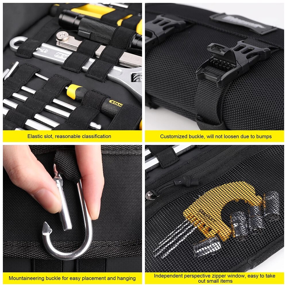 Rhinowalk Motorrad Werkzeug Rolle Tasche Tragbaren Motor- Satteltaschen Seite Werkzeug Lagerung Tasche Tasche draussen Reise Reparatur Arbeits Werkzeug Tasche