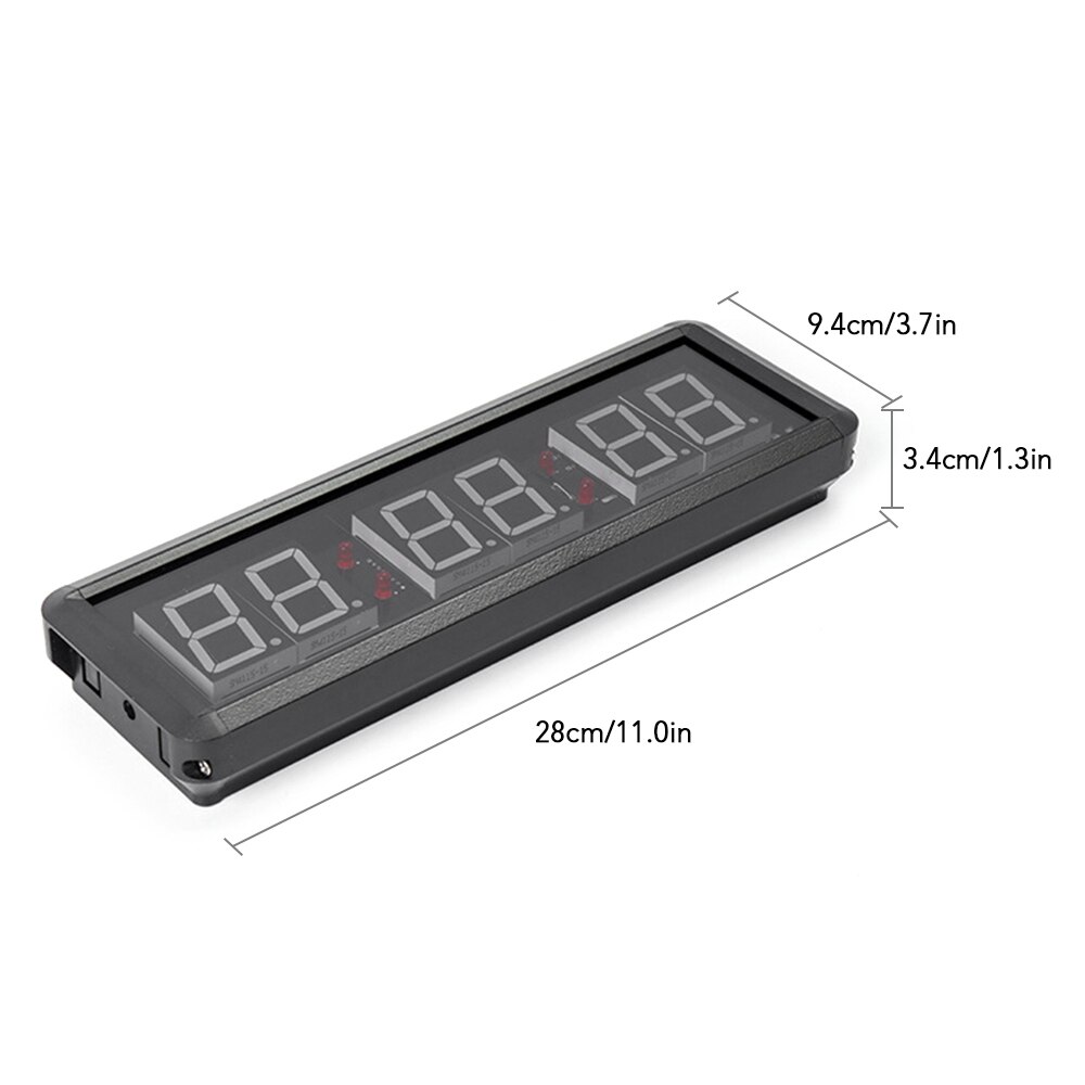 Programmierbare Ausbildung Timer LED-anzeige Intervall Timer Wanduhr mit Fernbedienung für Fitnessstudio Fitness Ausbildung 1,5 Zoll Countdown Uhr