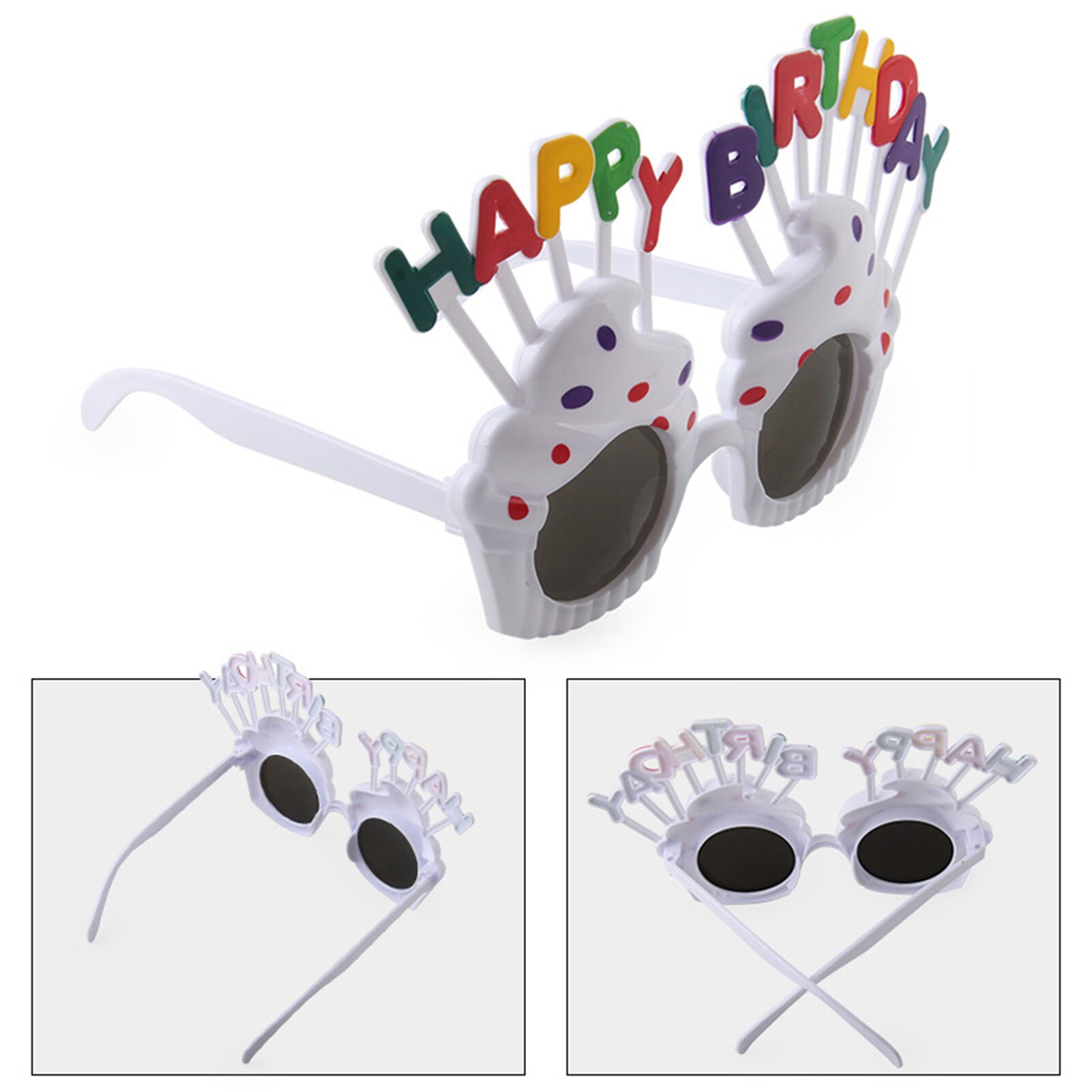 1Pc wszystkiego najlepszego z okazji urodzin okulary śmieszne nowość okulary świeca okulary okulary na imprezę rekwizyty fotograficzne urodziny prezent dobrodziejstw dla dzieci