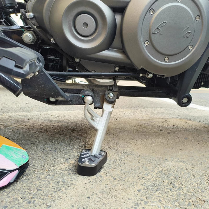 For Benda Chinchilla 500 Chinchilla500 Enlarger Extension Plate Motorcycle Kickstand Side Stand Foot Enlarge Extension Pedal