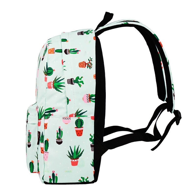 Waterbestendig Mode Cactus Gedrukt School Rugzak Met 15.6 Inch Laptop Sleeve Leuke Boekentas Voor Meisjes Student Rugzak Stat