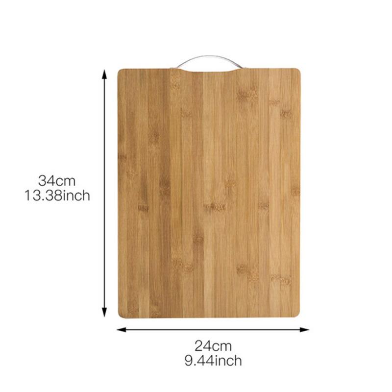 HomeZone Grote Houten Snijplank Met Opvangrand - Bamboe Snijplank 36x45x5 Cm, Antislip En Makkelijk Schoon Te Maken