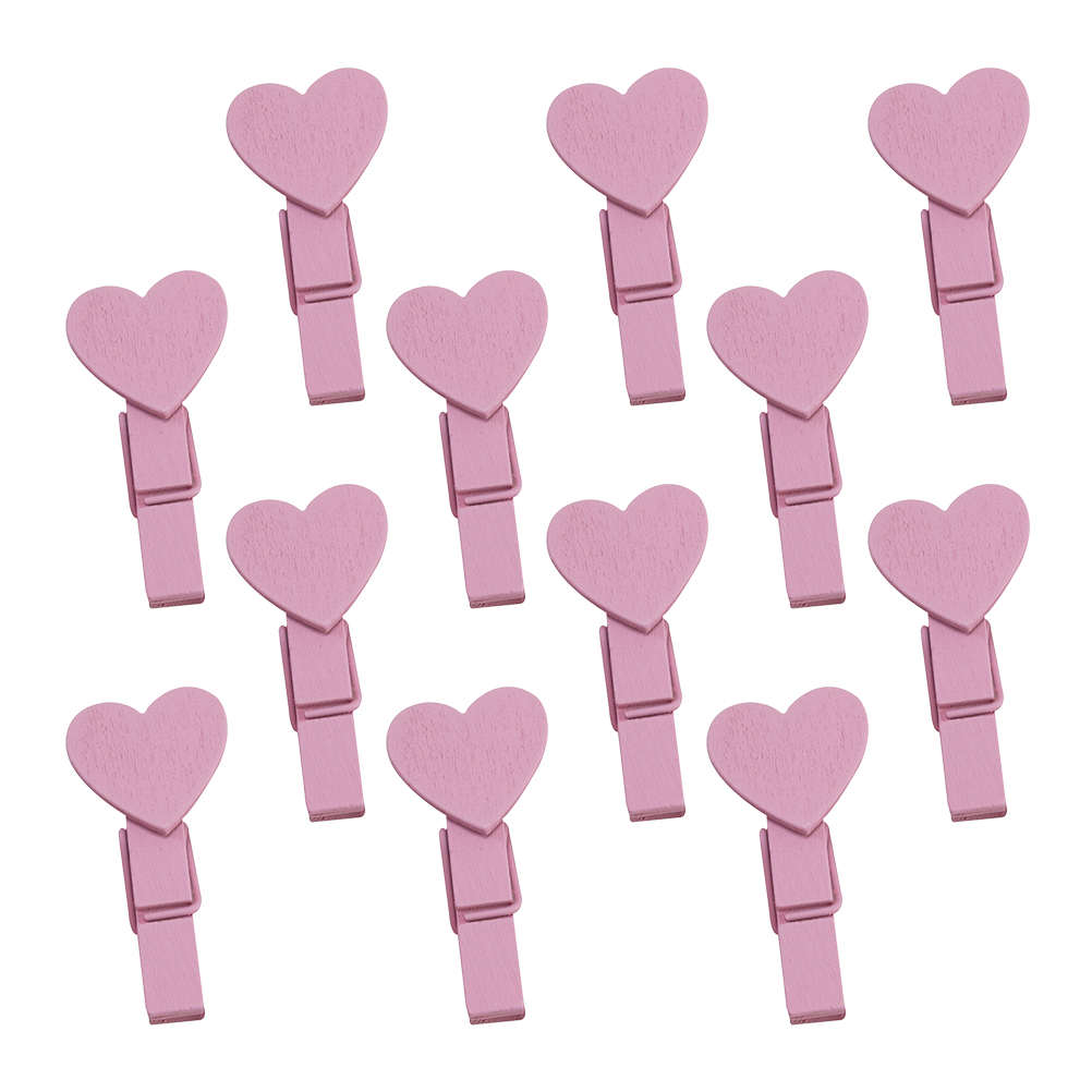 Houten mini wasknijpers 30x3mm 30 stuks