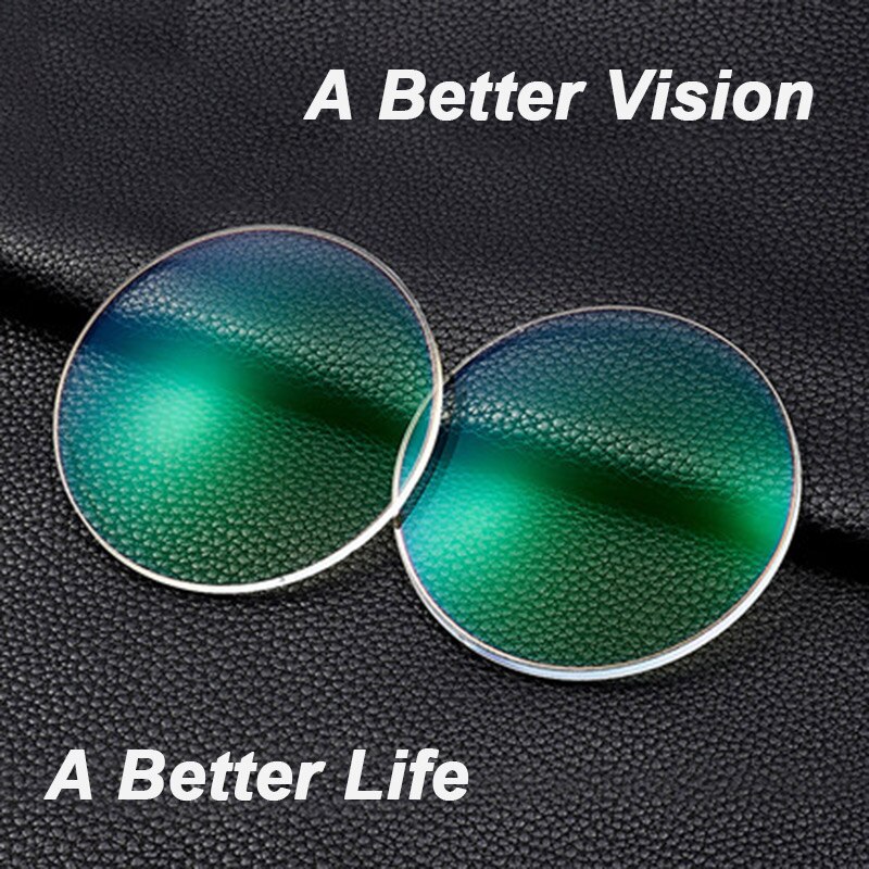 Lentes ópticas de visión única, gafas de prescripción, antirayos azules, lente de grado de visión para montura de gafas, 1,61