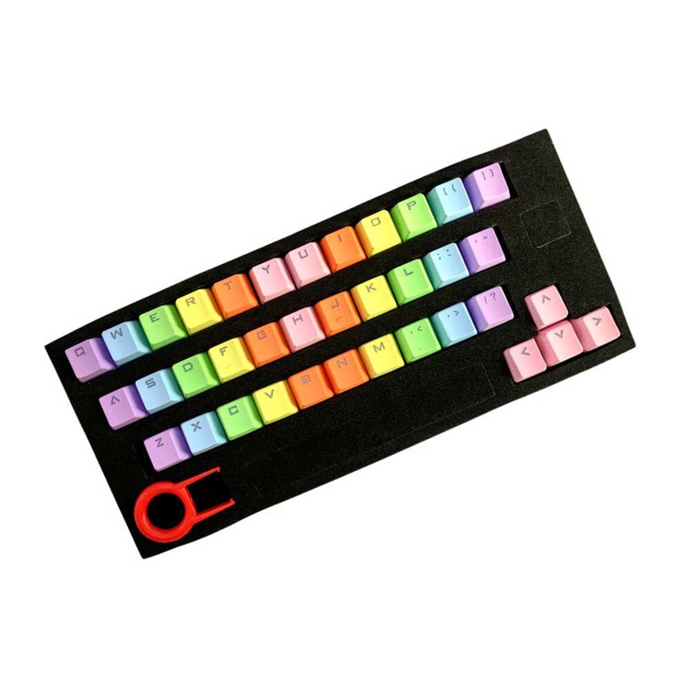 37 Key Keycap Set Practical Backlit PBT Translucidus Replacement Mechanical Keyboard Gaming Computer Accessory Colorful