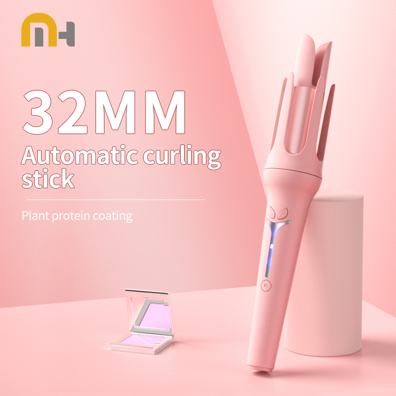 Automatic Curling Iron 32 mm Big Roll Anion Ceramic Hair Curler 4-Speed Adjustable Fast Heating Styling Tools