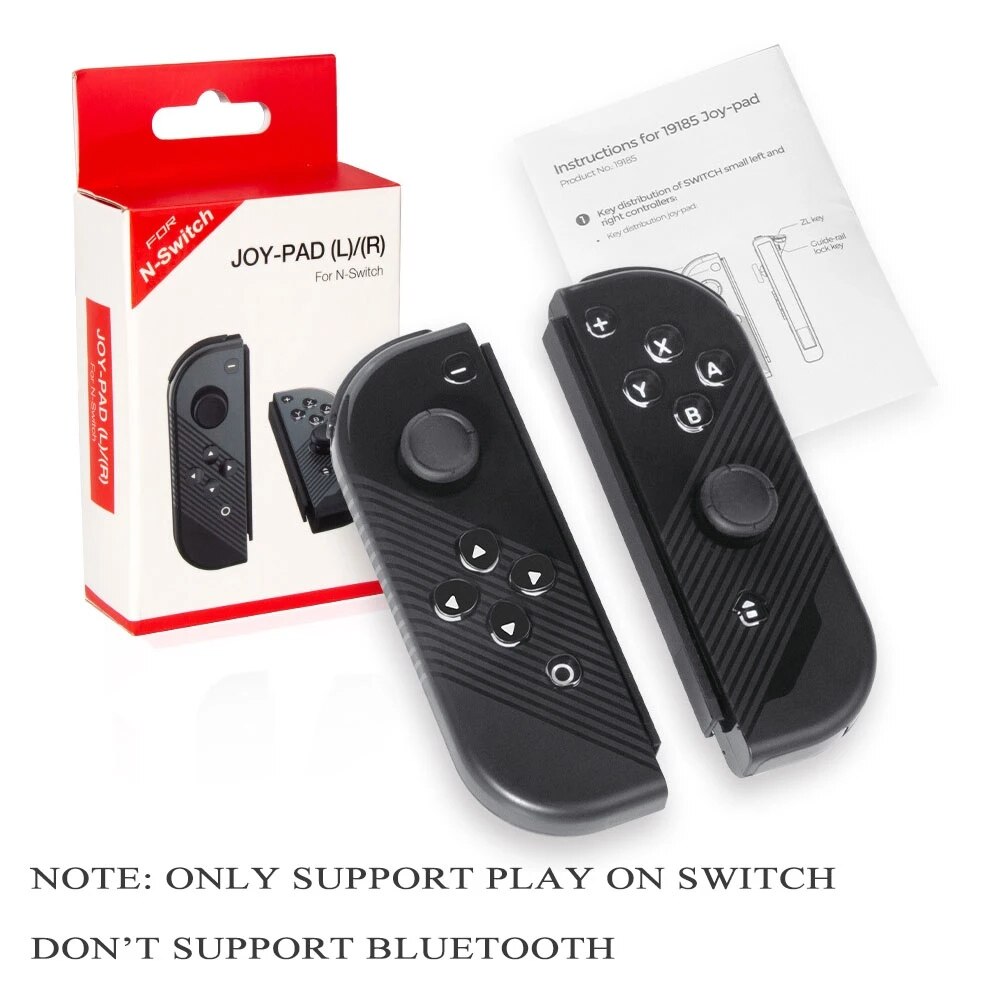 Voor Nintendo Switch Gampad Controller Vervanging Links Rechts Handvat Joystick Zwarte Behuizing Ondersteuning Ns Reizen Accessoire
