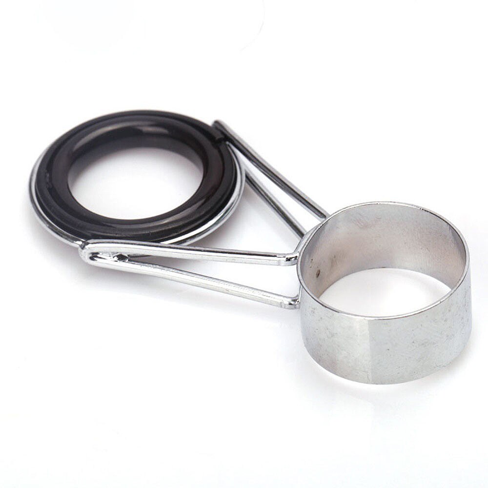 -7Pcs Fishing Rod Guides Tip 7 Sizes Telescopic Tip Repair Kit Line Rings Eyes Set
