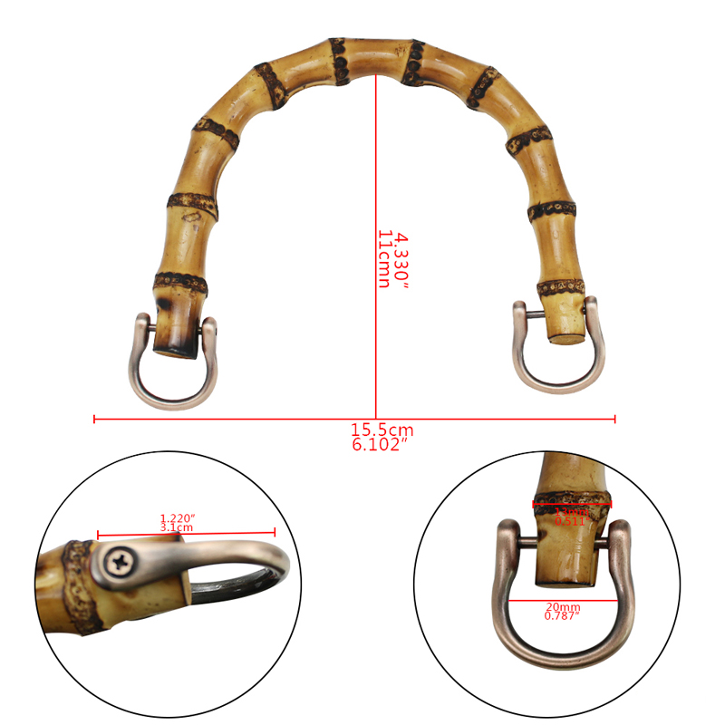 2 st /1 st bästsäljande plastpåshandtag för handväska handgjorda pysselväskor tillbehör med länkspänne handtag för damväska