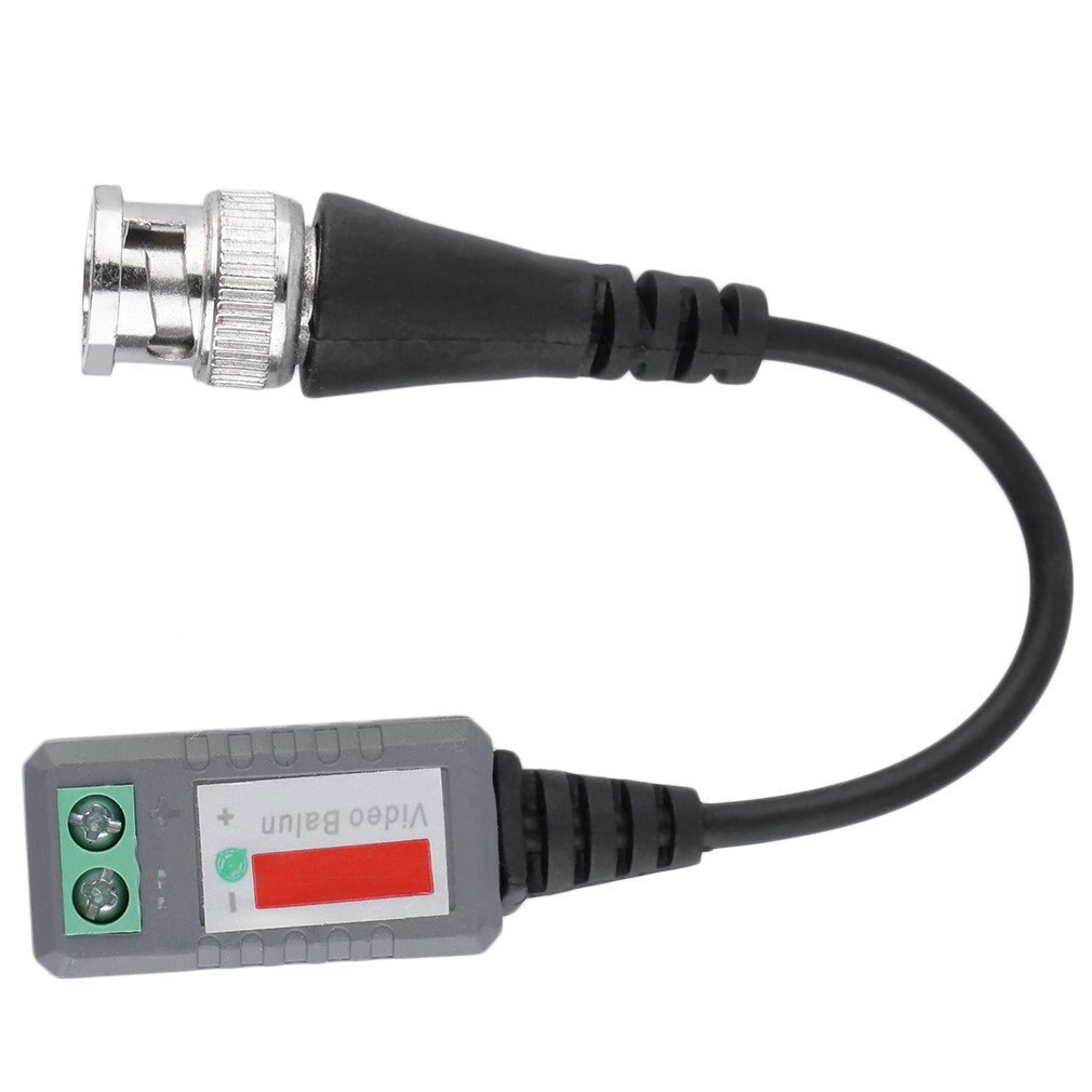 BZX-212L transceptor pasivo de vídeo de 1 canal para conector de CCTV BNC Balun Cable CAT5 color negro duradero