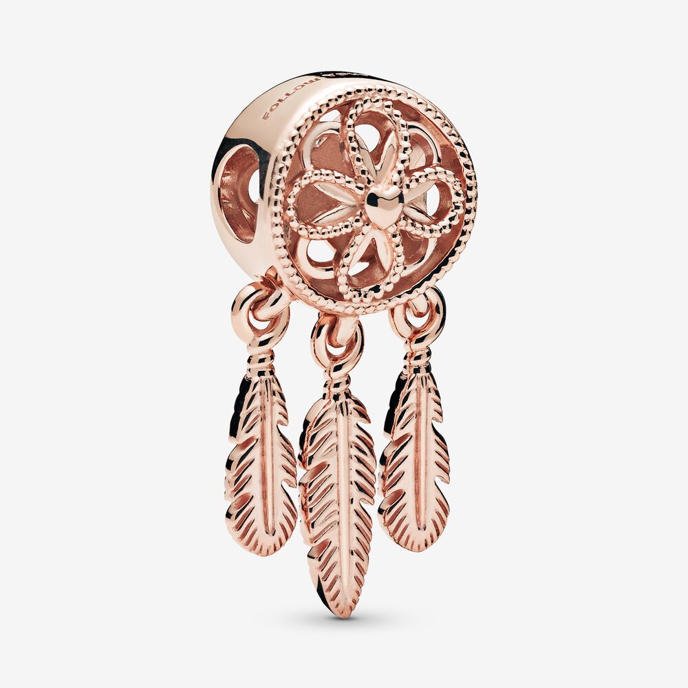 Genuine 925 Sterling Silver Bead Oro Rosa Stati Regale Cuori Branello di Fascino Misura Delle Donne Pan Braccialetto e la Collana di Gioielli Fai Da Te