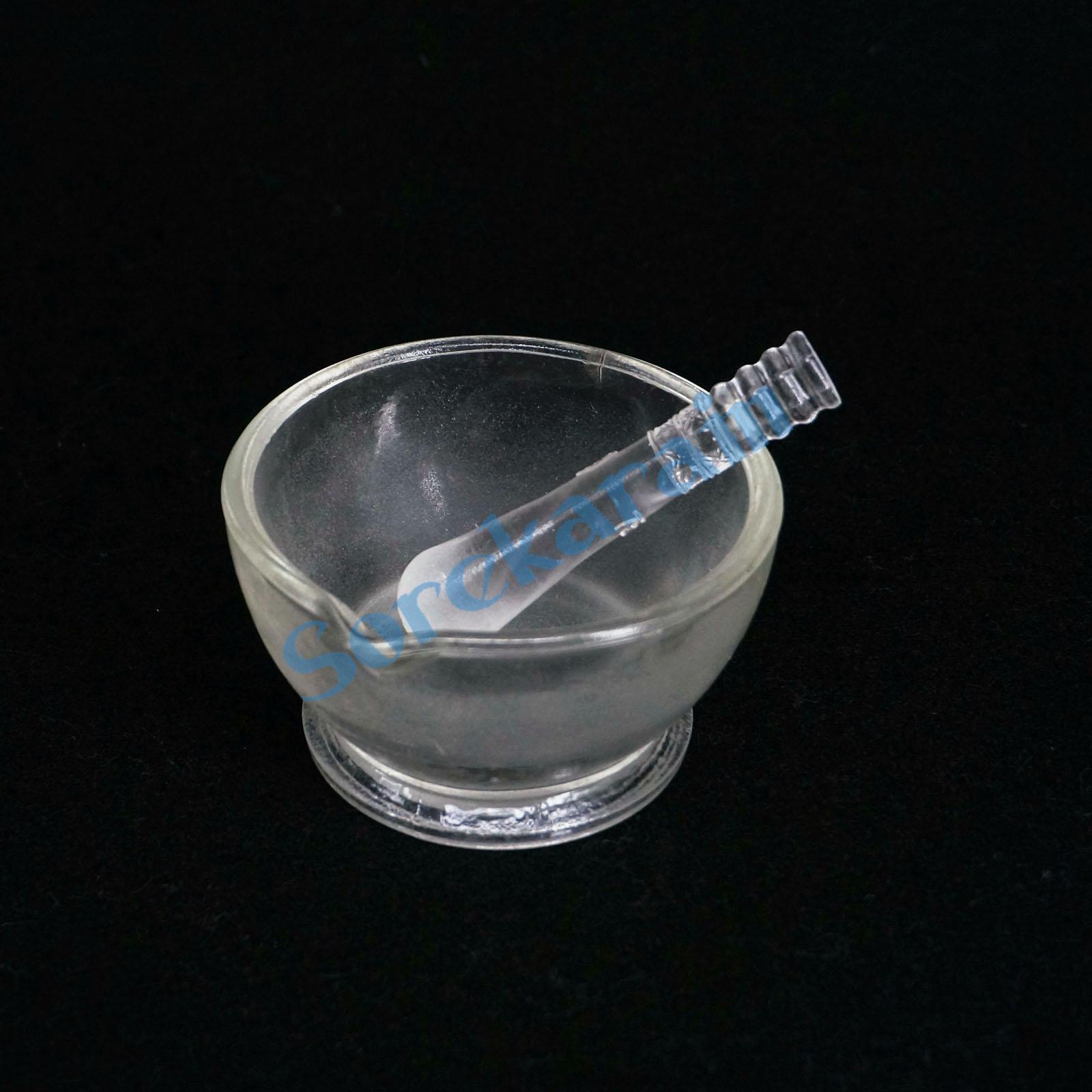 90mm Inner Diameter Apothecary Solid Glass Pestle and Mortars Bowl Set Grinding Mill Tool