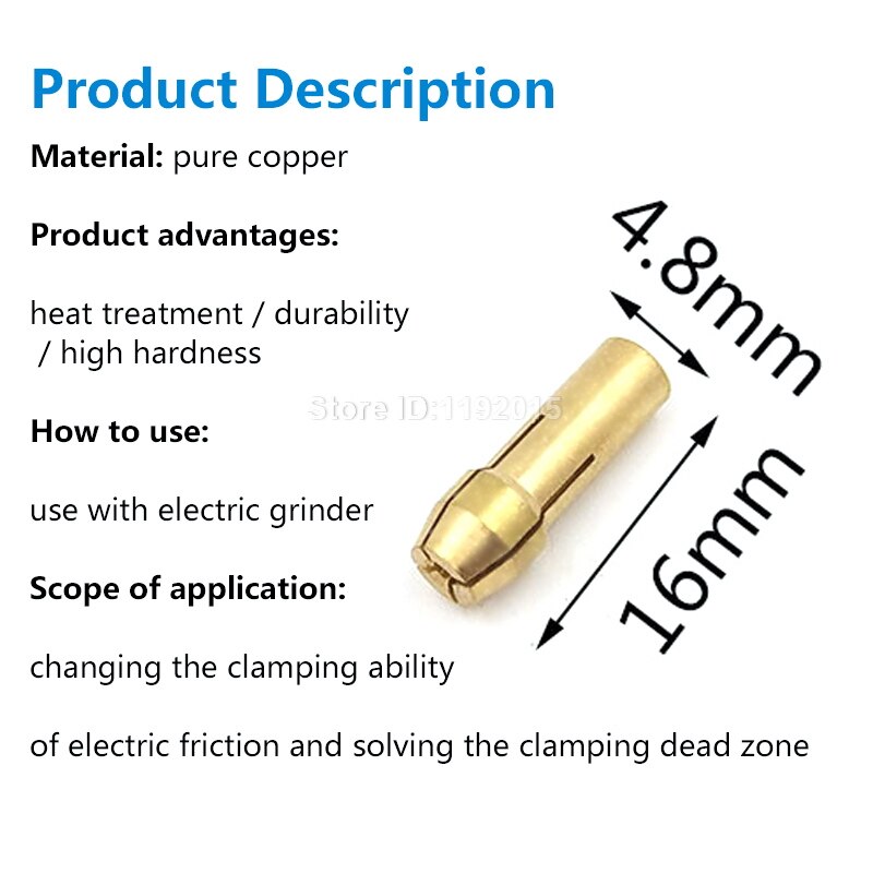 10 teile/los Mini Bohrfutter Adapter 0,5-3,2mm Dremel Mini Bohrfutter Spannfutter Adapter Mikro Collet Durcheinander Für Energie Dreh Werkzeug