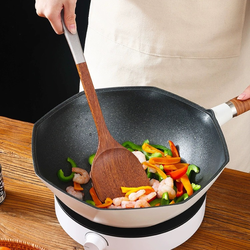 Accesorios de cocina de madera con alas de pollo, herramientas de cocina, sartenes antiadherentes, utensilios de cocina de madera especializados, juego de utensilios de cocina