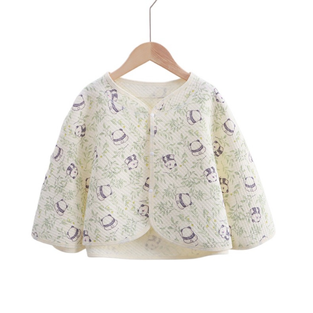 Bloemen bedrukte katoenen moedercape deken ademend warm houden cartoon mama sjaal voedingshoes zachte borstvoedingshoes: Blauw