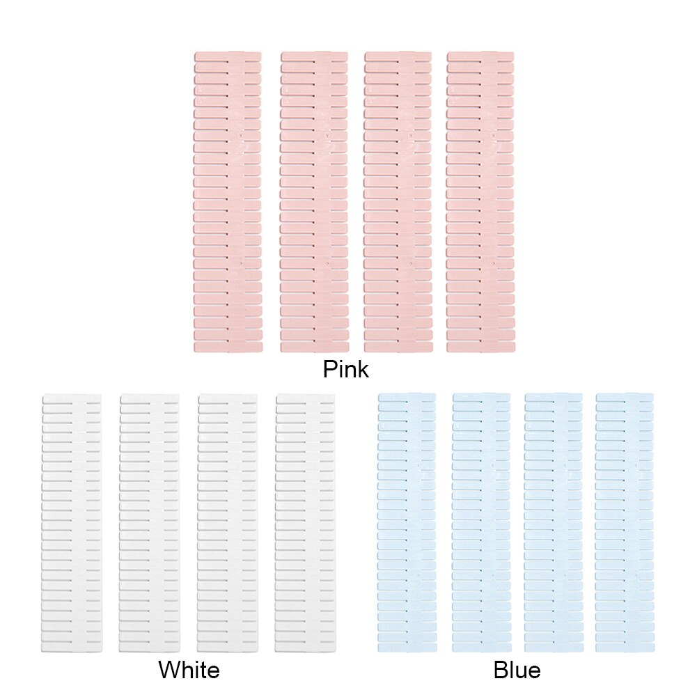 4Pcs Plastic Drawer Dividers Storage Organizer Shelves Household Free Combination Storage Board Closet Organizer Storage Box