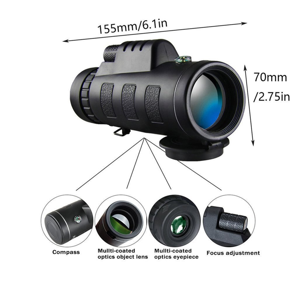 40x60 Hd Telescope Double-tuning Outdoor Camera Monocular Telescope Photography Photo Artifact For Taking Photo