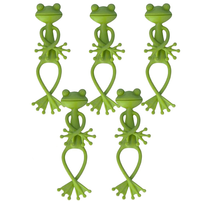 Support pour plantes grenouille, Pot de fleur de grenouille mignon, Clips de fixation pour plantes grimpantes, branche grimpante de jardin, décor sur piquet de planteur: Or