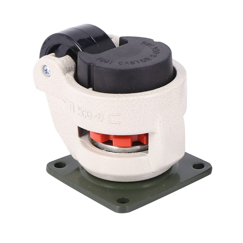 2 Pcs Retractable Horizontal Machine Casters -Heavy Duty Machine Retractable Casters