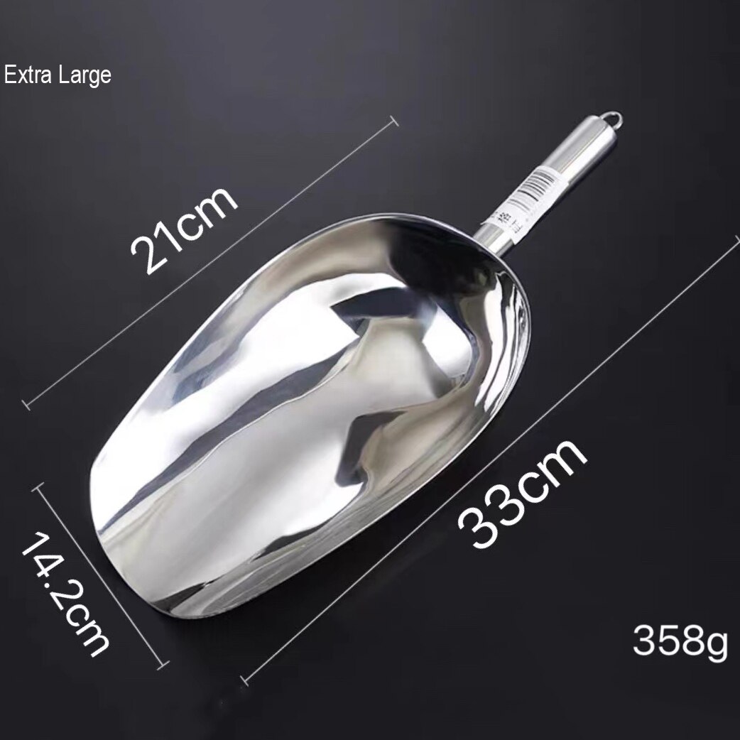 Boule à glace en acier inoxydable, ustensile à aliments pour la cuisine, fête au Bar, mariage, Durable et résistant, lavable au lave-vaisselle: Gris clair