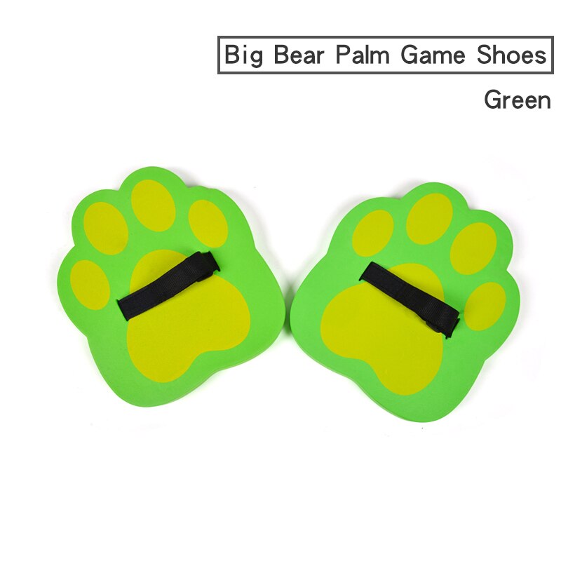 Kids Jumping Stilts Outdoor Balance Training Toy Balance Shoes Synchronous Shoes EVA Foam Bear's Paw Games for Children: Green