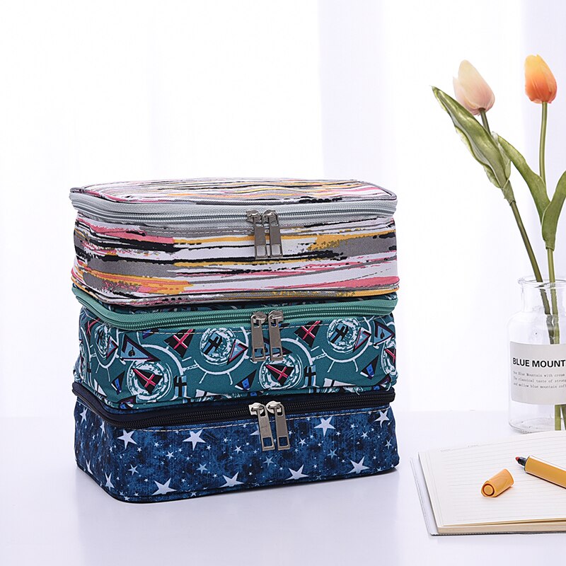 Mini 72 Holes School Pencil Case for Girls Boys Penal Pencilcase Kawaii Canvas Big Pen Box Stationery Kit Large Cartriage Bag