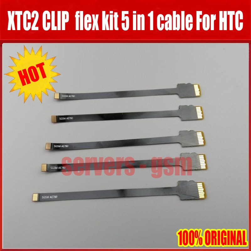 Neueste 5 teile/los Original xtc 2 Clip flex kabel XTC CLIP 2 flex kit 5 in 1 Für HTC ohne box