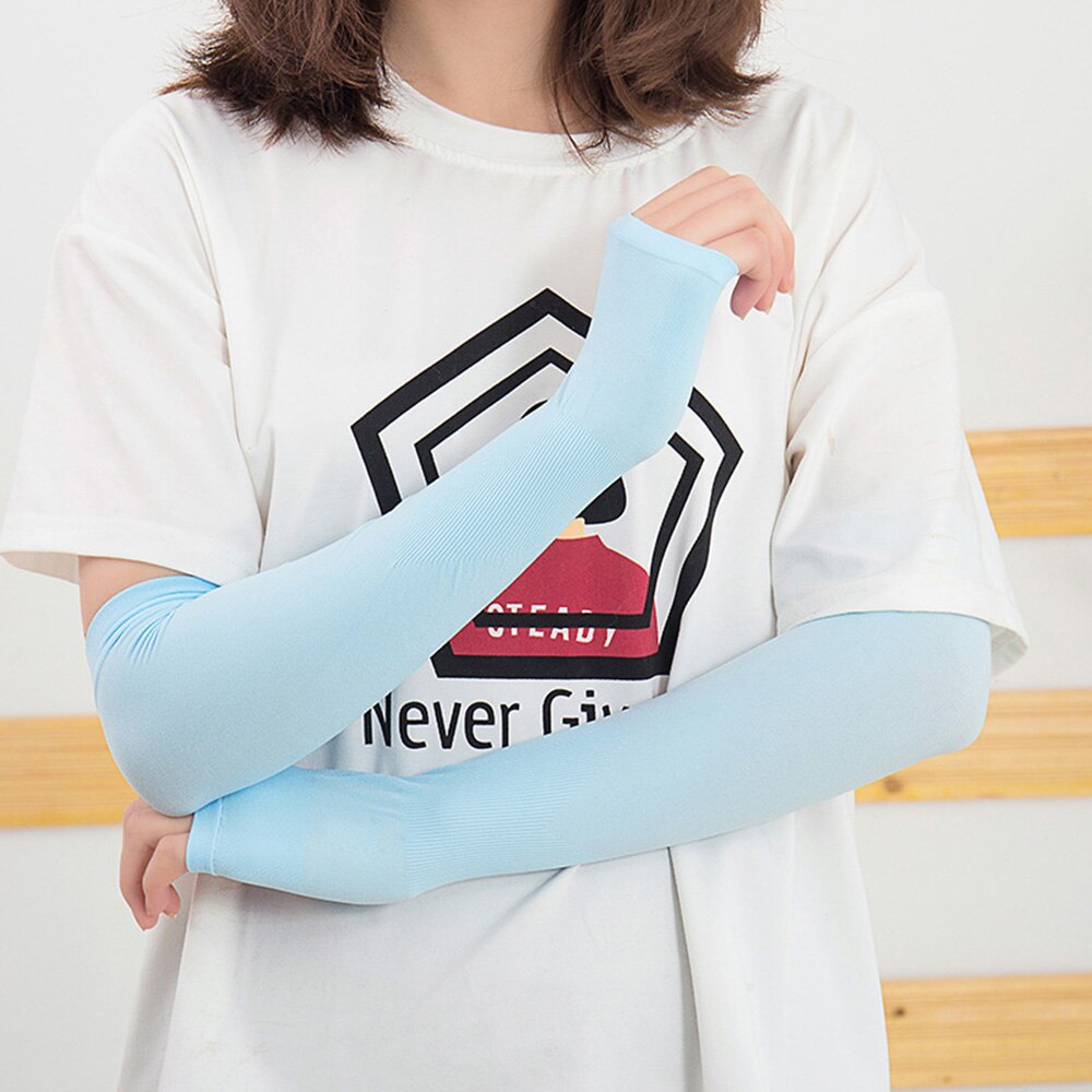 Arm Sleeves UV Protection Arms Covers Sunblock For Cycling 1Pair Protective Flexible: LOLA 