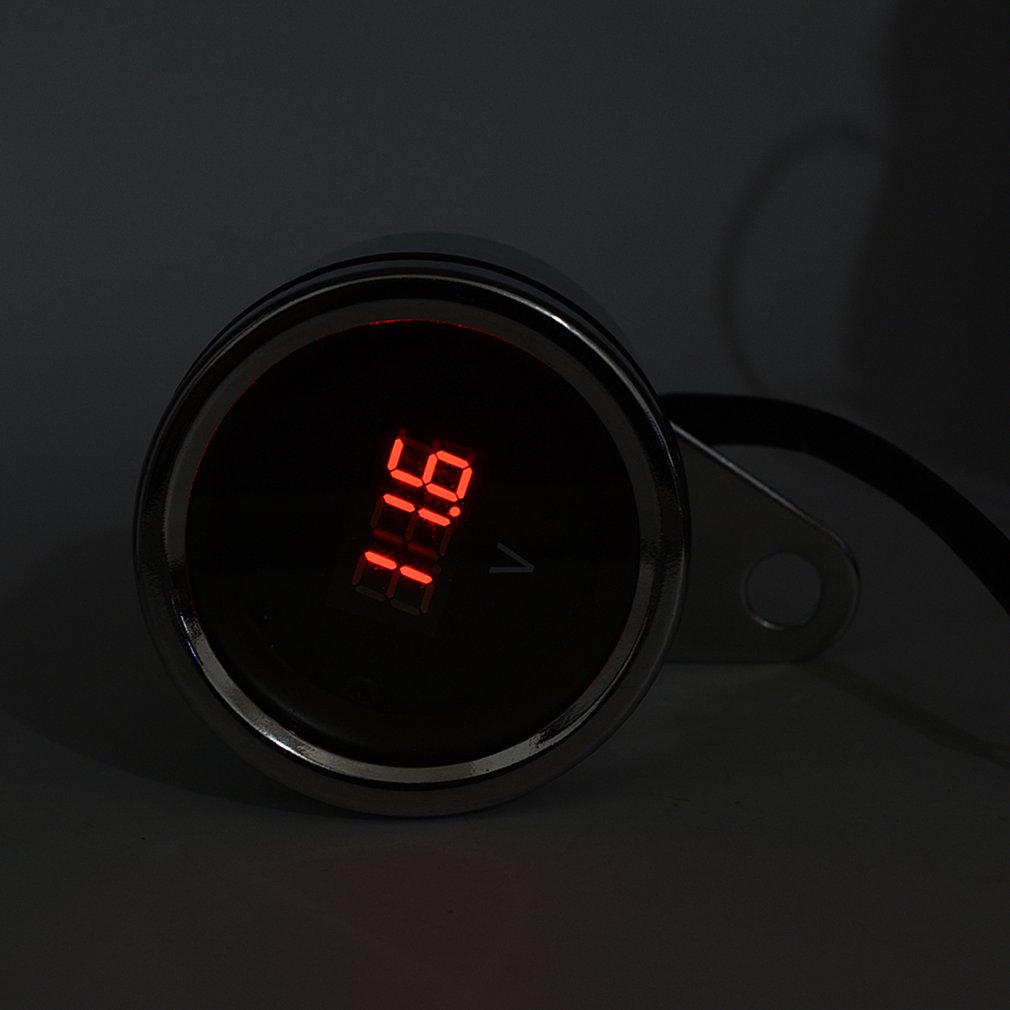 12V Motorcycle LED Digital Display Voltmeter Waterproof Voltmeter