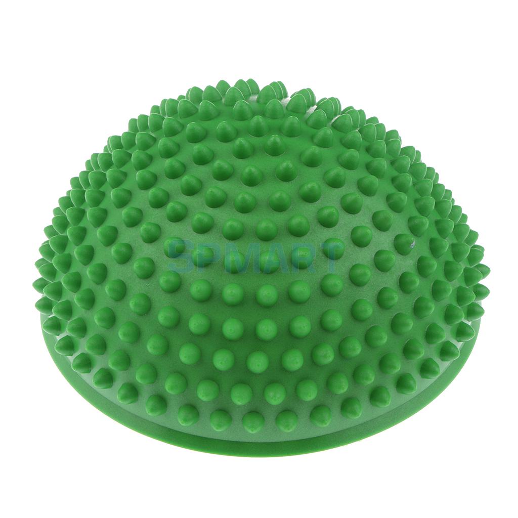 Hedgehog Style Balance Pod - Inflated Stability Wobble Cushion - Exercise Fitness Core Balance Disc for Kids Adult Outdoor Toys: Green