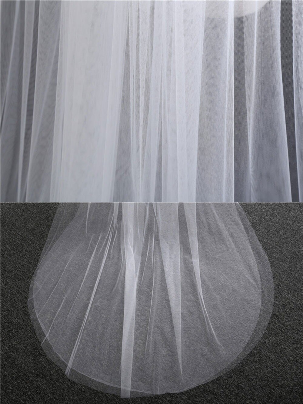 Wedding Accessories 3 Meters 2 Layer Wedding Veil White Ivory Simple Bridal Veil With Comb Wedding Veil