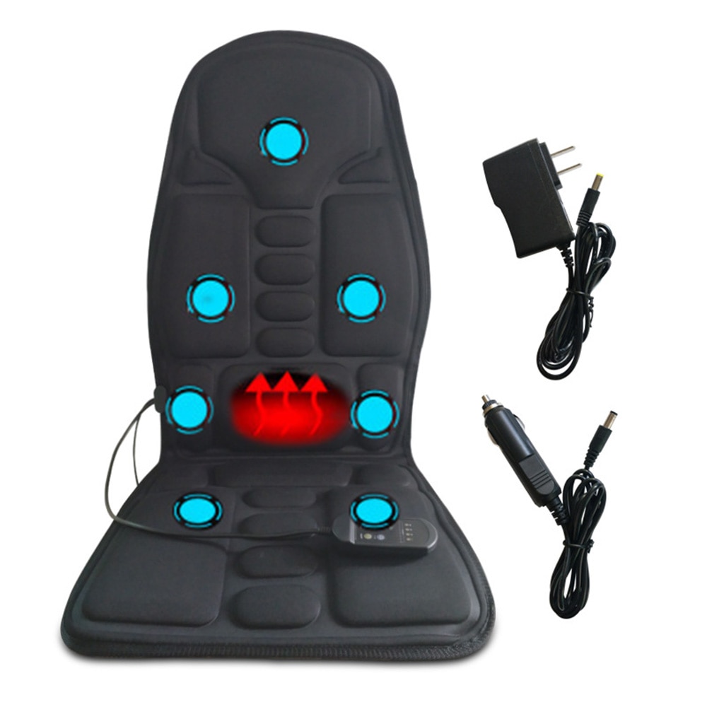 Auto Verwarmde Massage Kussen Multifunctionele Body Hals Taille Auto Trillingen Zitkussen Kussen Massager Auto Interieur Levert
